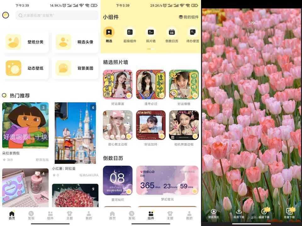 奶由壁纸APP 超多好看壁纸插件去除已知广告
