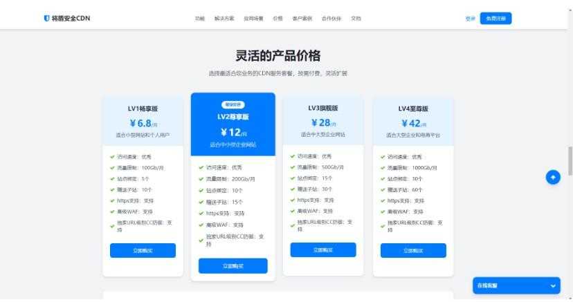 CDN销售单页php源码 给朋友定制的 企业科技风格 免费分享给大家对接的LECDN 你们自己 